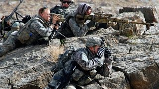 Navy Seals sniper engages Taliban with Barrett M107A1  50 cal rifle
