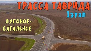 Крымский мост(январь 2020)Трасса ТАВРИДА.Ближние подходы к МОСТУ.Готовность и состояние.Батальное.
