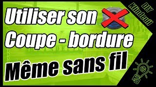 ?ASTUCE "COUPE BORDURE"? Remplacer le fil par des colliers de serrage