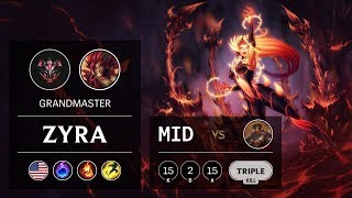 Zyra Mid vs Viktor - NA Grandmaster Patch 9.12