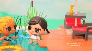 LOL Surprise Customizando Bonecas LOL Com Roupas de Banho Para Piscina -Brinquedonovelinhas