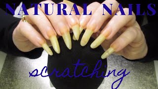 ASMR Slow Microphone Scratching w/ Bare Long Nails (whispering)