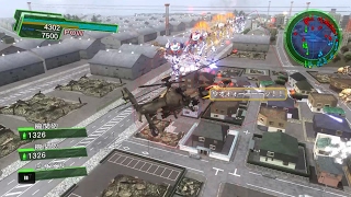 地球防衛軍4.1 ヘリ縛りDLC1M15アイアンウォール作戦INFソロ(バゼラートパワード)
