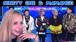 РЕАКЦИЯ НА ВЫСТУПЛЕНИЕ NINETY ONE & MAMAMOO | K-POP Q-POP