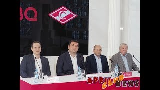 Борис Майоров на пресс-конференции компании BQ и ХК «Спартак» (Москва)