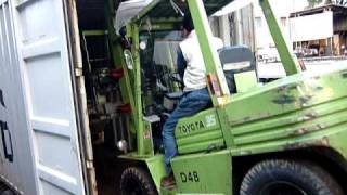 loading forklift