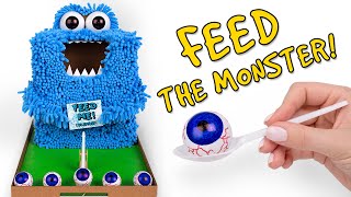 Feed Monster Game From Cardboard
