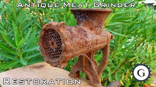 Antique Meat Grinder Restoration | Very Rusty Meat Grinder