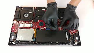 ASUS ROG GL704 SCAR II / Hero II (RTX 2070) - disassembly and upgrade options