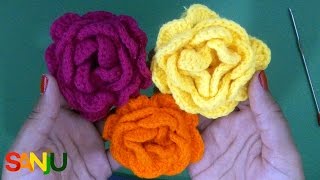 How to | Easy step to make | crochet rose flower patterns for beginners