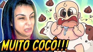 Fui cuidar de um bebê e sujei a casa inteira de cocô!
