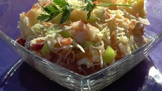 Салат из капусты, моркови и сладкого перца ''Осенний''