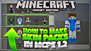 How to make Skin Packs in Minecraft 1.2 - MCPE 1.2 Custom Skinpacks Tutorial (Minecraft PE 1.2)