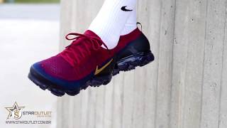 Nike VaporMax Flyknit 2.0 Red - On Feet
