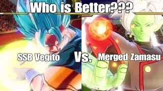 Xenoverse 2 Character Test SSB Vegito Vs Merged Zamasu! Who Is truly Stronger