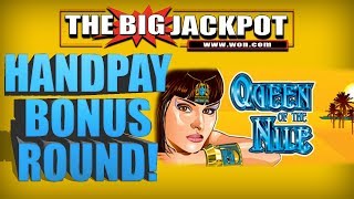 BONUS ROUND HANDPAY! ? NICE HIT on QUEEN OF THE NILE ? w/ The Big Jackpot | The Big Jackpot