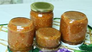Очень вкусная аджика из баклажан  рецепт из Одессы