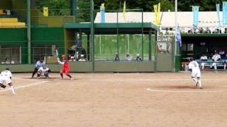 090607佐川急便ローチの投球vsトヨタ 女子ソフトボール日本リーグ山形大会