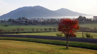 紅葉の蒜山高原（岡山県真庭市）と大山（鳥取県大山町）