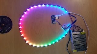 Raspberry Pi: WS2801B RGB LED Streifen Farbeffekte