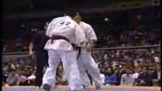 Karate kyokushin fights kumite