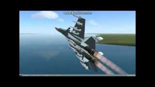 Посадка на авианосец в LockOn горячие скалы 2/Landing on Carrier in LockOn Flaming clifs 2