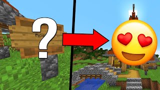ALS IK ZE DIT GEEF KRIJG IK HET MOOISTE HUIS in Minecraft!??