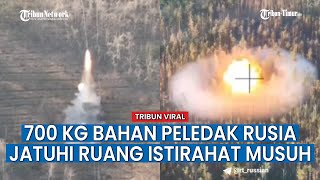 Senjata UR-77 Rusia dengan 700 Kg Bahan Peledak Hancurkan Ruang Istirahat Tentara Ukraina
