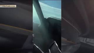 Пассажир снял на видео падение самолета из кабины пилота