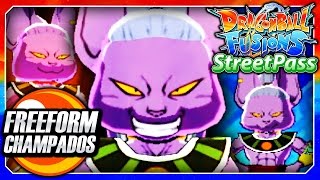 Dragon Ball Fusions 3DS English: Champados (Champa & Vados Streetpass Fusion) Fusion Gameplay