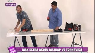 DSHOPPING MAX EXTRA AKÜLÜ MATKAP VE TORNAVİDA