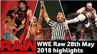 Monday Night Raw 28th may 2018 highlights Hindi preview - Roman reigns vs Brock lesnar 28/5/2018
