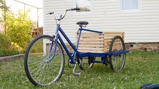 Cargo bike with his hands Грузовой велосипед своими руками (тестовый вариант)