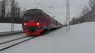 Электропоезд ЭД4М-0004 перегон Кунцево-2 - Кунцево-1