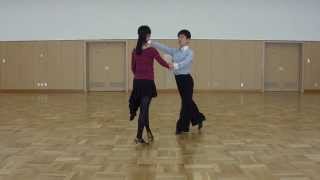 社交ダンス　チャチャチャ　Ｃ　ステップ　初心者レッスン動画　基本足型動画