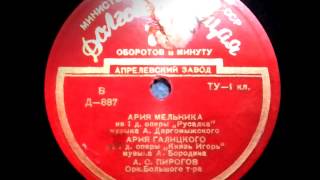 Александр Пирогов - Ария Мельника, Ария Галицкого