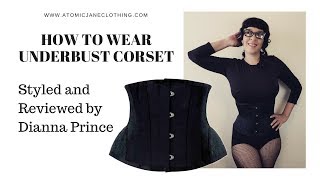 How To Wear Underbust Corset By Yourself | Underbust Corset Try On | Underbust Corset Review | Pinup