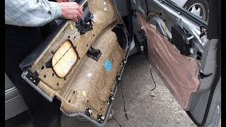 Mercedes W210 How to remove door trim panel / Removing the door trim of Mercedes W210