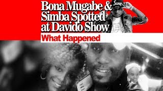 Bona Mugabe and Simba Chikore Spotted at The Davido Show, Watch What Happened