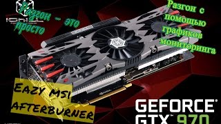 Разгон видеокарты Geforce GTX 970 MSI Afterburner