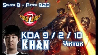 SKT T1 Khan VIKTOR vs CAMILLE Top - Patch 8.23 KR Ranked