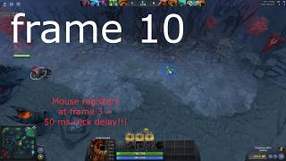 Dota 2 Mouse input issue (Extreme delay) + Overall input delay comparison Vs. League of Legends