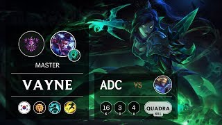 Vayne ADC vs Ezreal - KR Master Patch 9.11