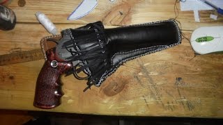 Как сделать кожаную кобуру для револьвера/How to make a leather holster for a revolver