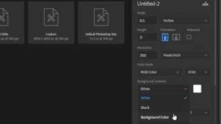 Adobe photoshop CC 2017 new document transparent background