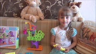 POLLY POCKET Wall Party.  Домик на дереве.  ELINA TV