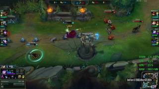 GeForce GTX 1050 ti -- Intel Core i3-7350K Overclocked -- League of Legends LOL FPS test
