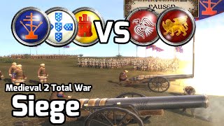 Medieval 2 Total War Online Battle #162 (2v3 Siege) - All In