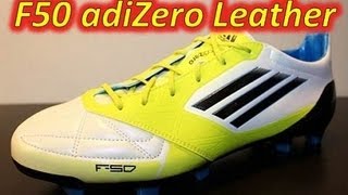 Adidas F50 adizero miCoach Leather Running White/Lab Lime/Tech Onix - UNBOXING