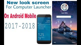 Look screen for computer launcher on android mobile